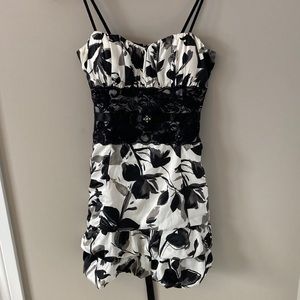 Retro/ Y2K Lace Waist Dress, M